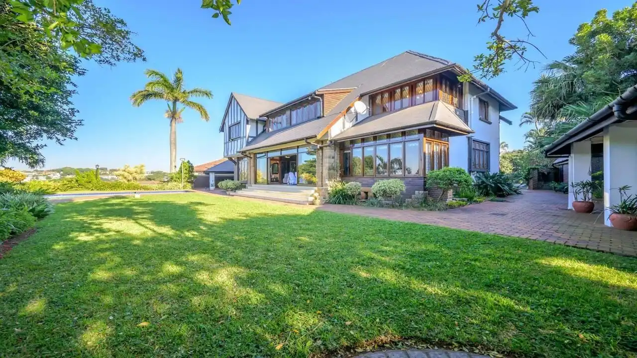 Elegant 9-bedroom estate with spacious gardens in Durban South. Perfect for luxury living and entert.