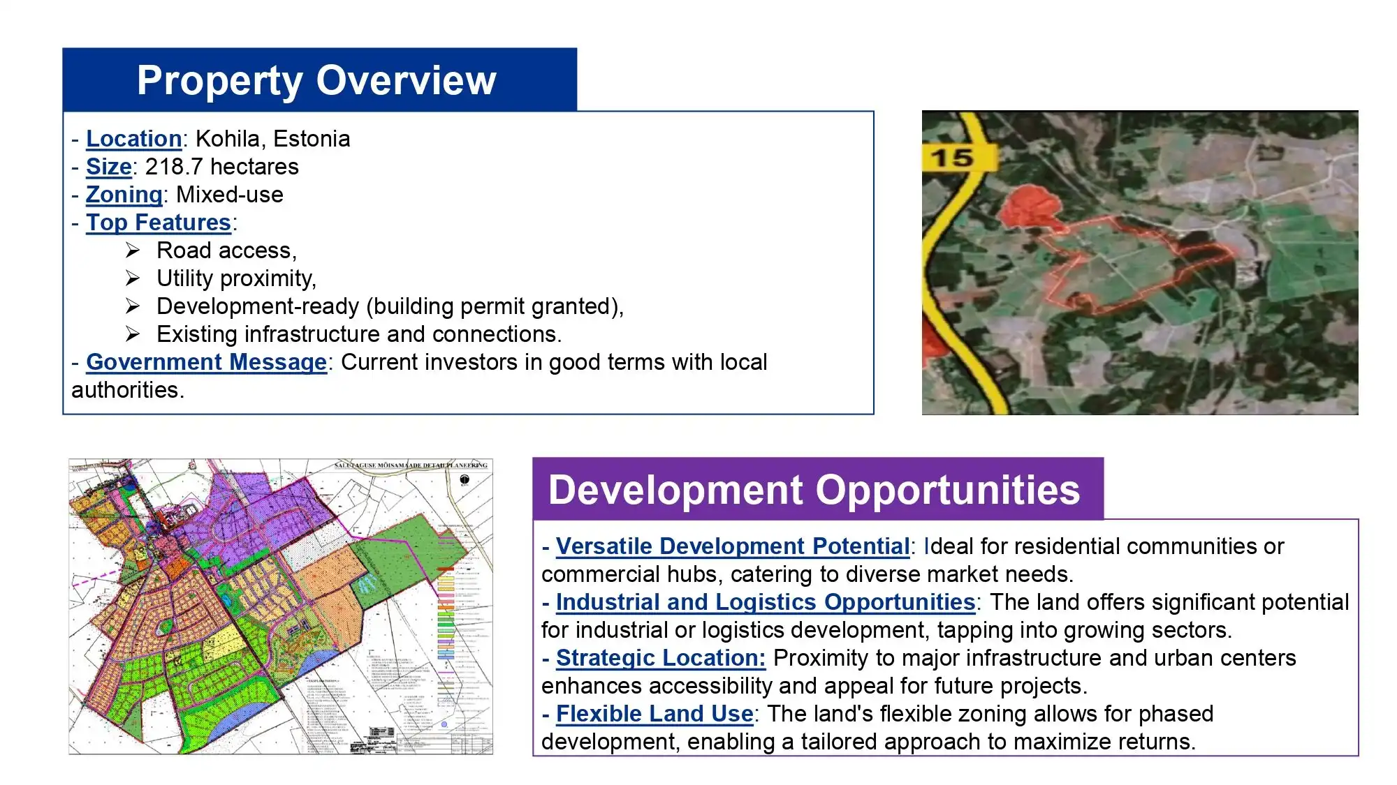 Land for sale in Kohila, Estonia, ideal for development or investment opportunities.