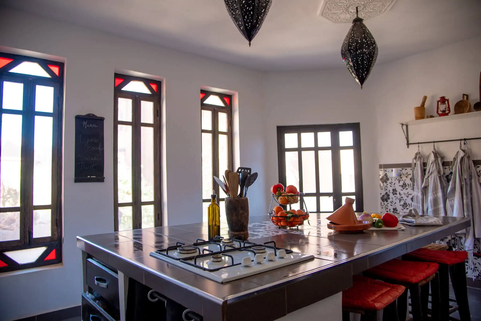 Kitchen of Kasbah Tiziri Hotel for Sale in Imzough.