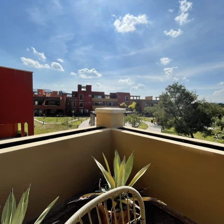 Beautiful view from the balcony of a modern colonial-style house in La Serena SMA.