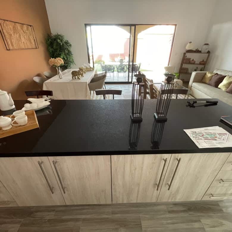 Modern Colonial Home Interior with open-plan living and dining area in La Serena, San Miguel de Alle.