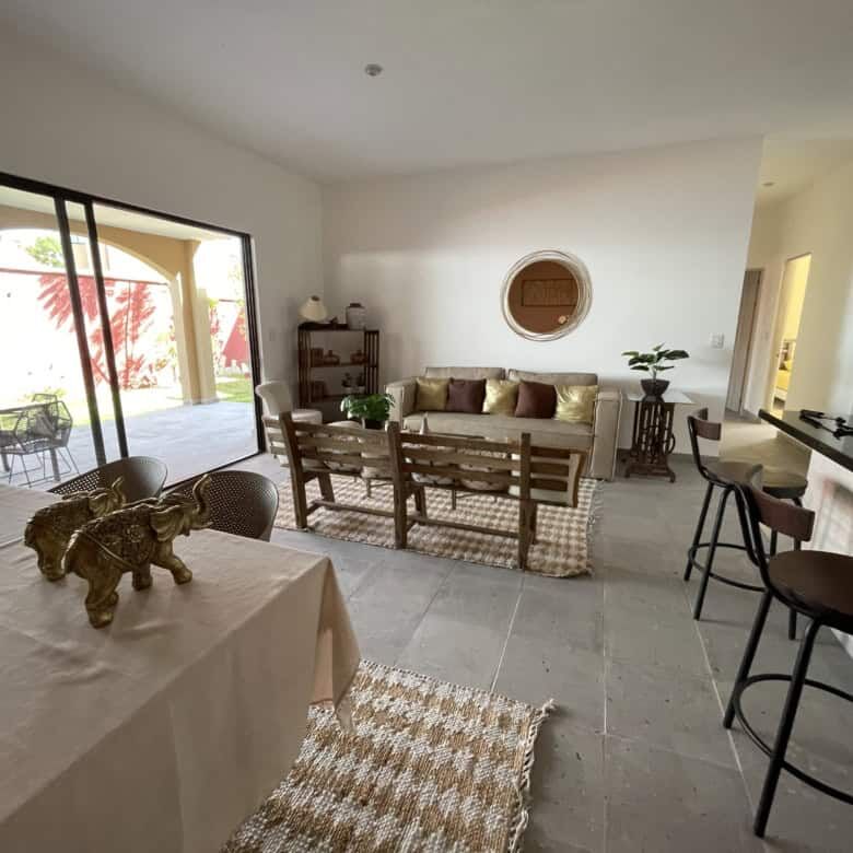 Modern Colonial 3BR House Living Room.