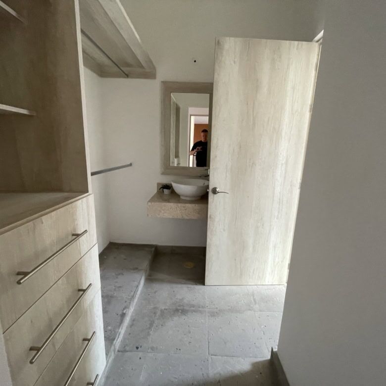 Interior view of a modern colonial-style home in La Serena, San Miguel de Allende.