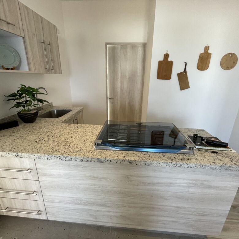 Contemporary 2-bedroom apartment with open kitchen in San Miguel de Allende.