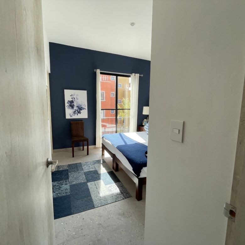 Interior view of a modern 2-bedroom apartment in La Serena Residencial, San Miguel de Allende.