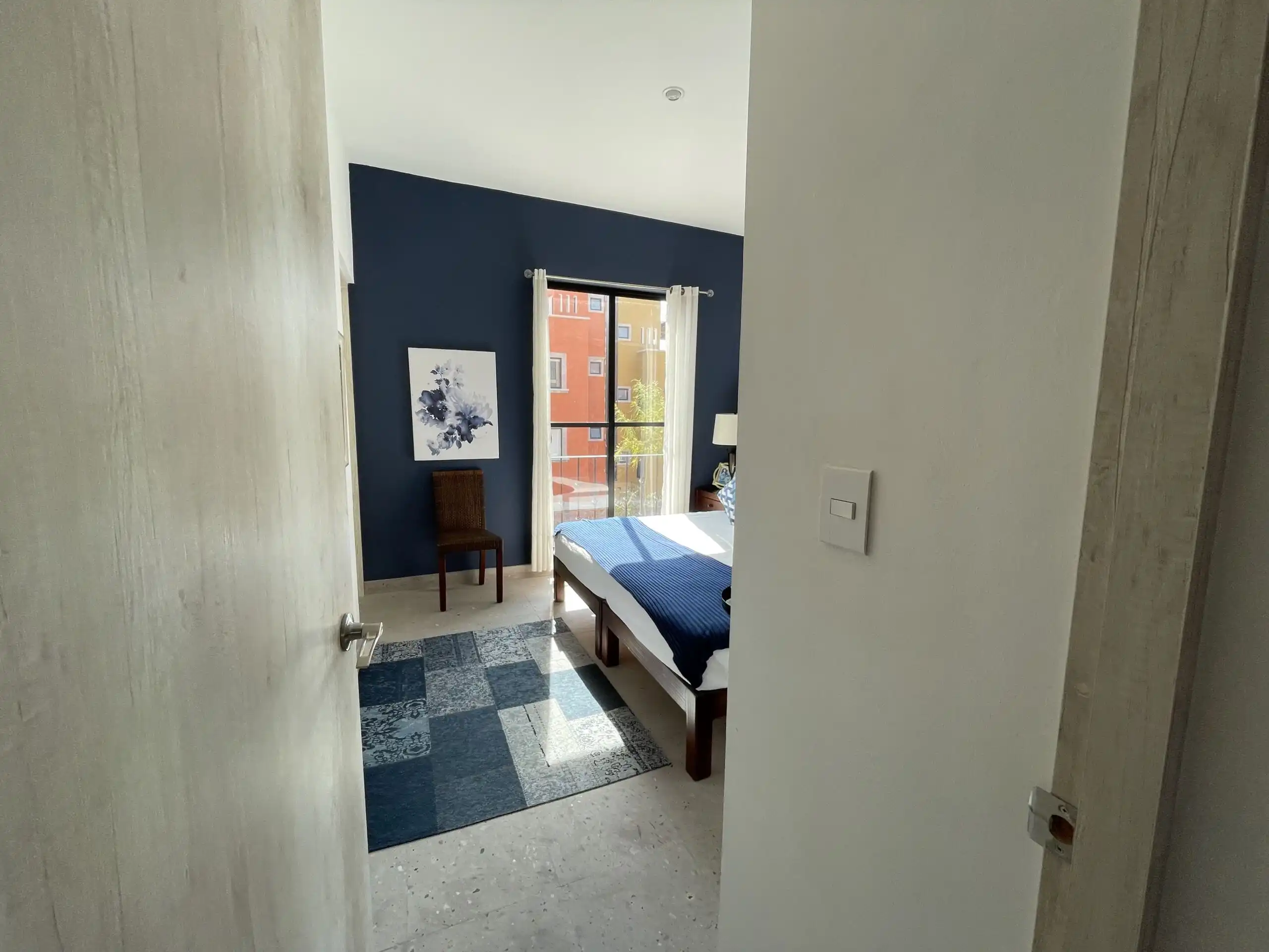 Interior view of a modern 2-bedroom apartment in La Serena Residencial, San Miguel de Allende.