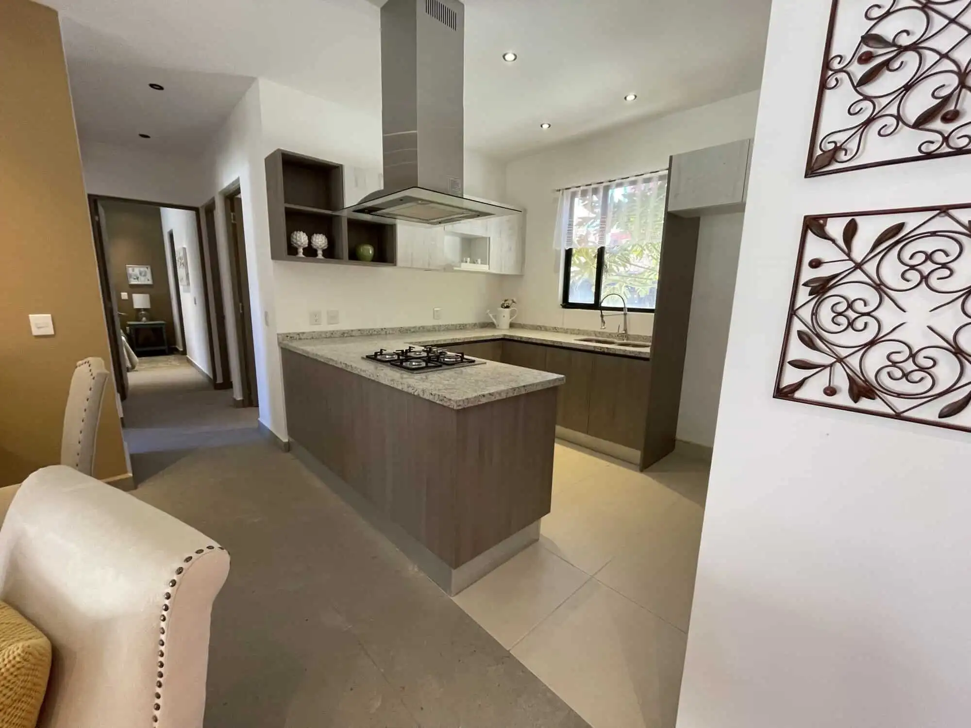 Concept kitchen in San Miguel de Allende with contemporary design and natural light.