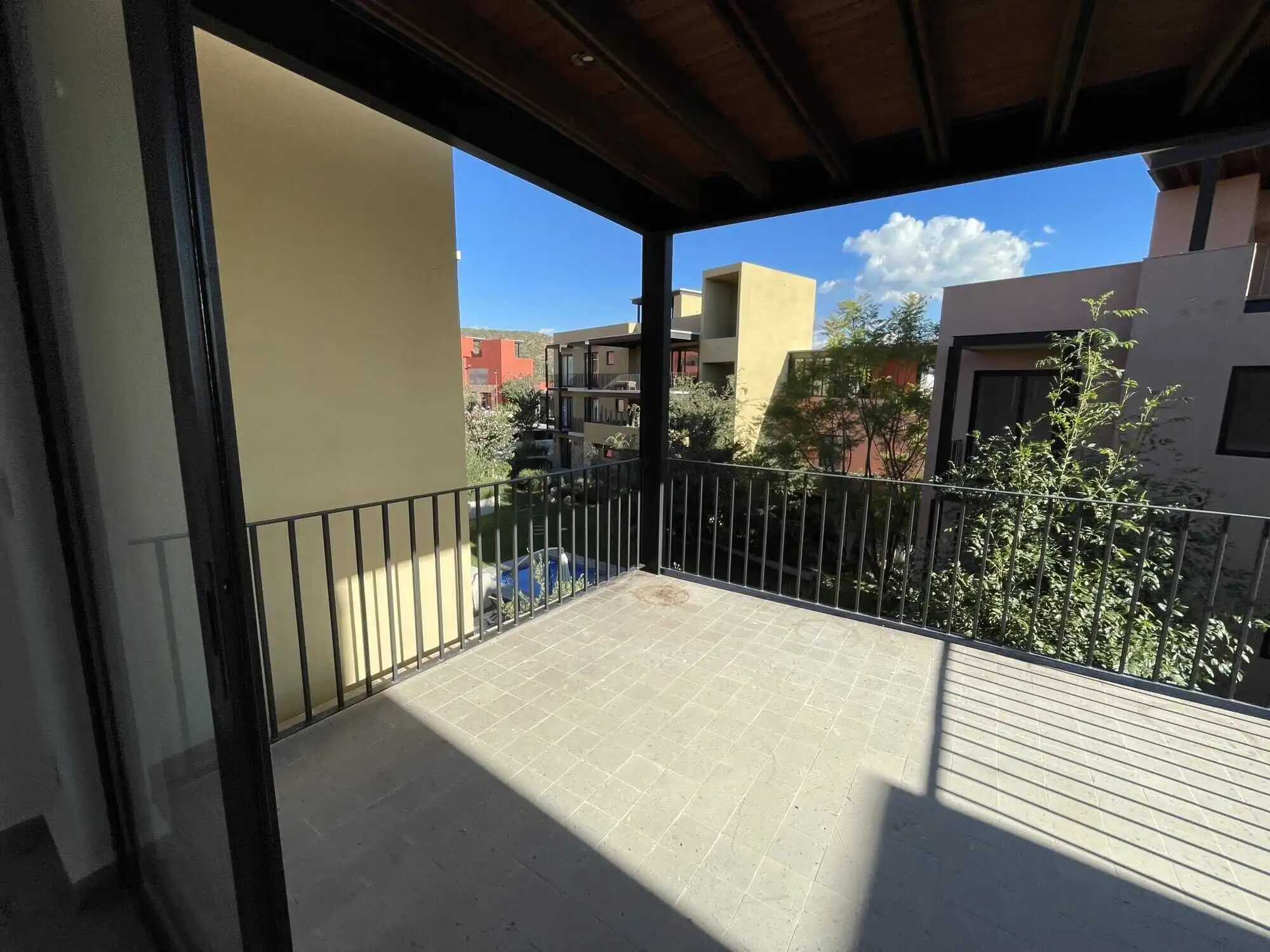 Penthouse Condo with Rooftop View Spacious balcony of a penthouse condo with private rooftop in San Miguel de Allende. Perfect for rel.