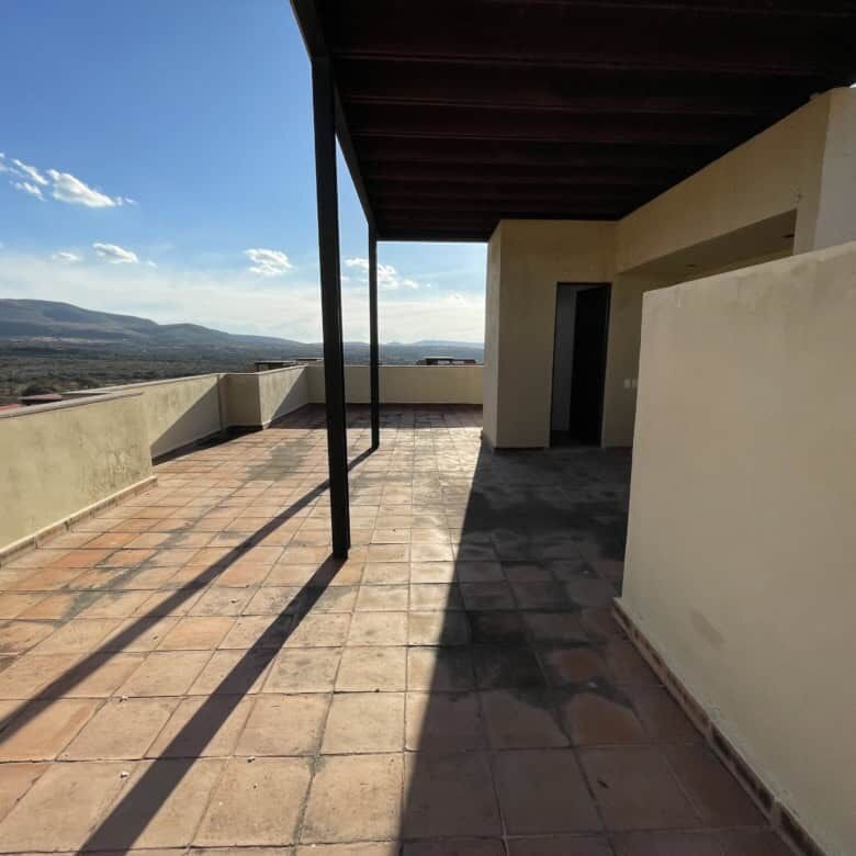 Penthouse terrace with panoramic views in San Miguel de Allende.