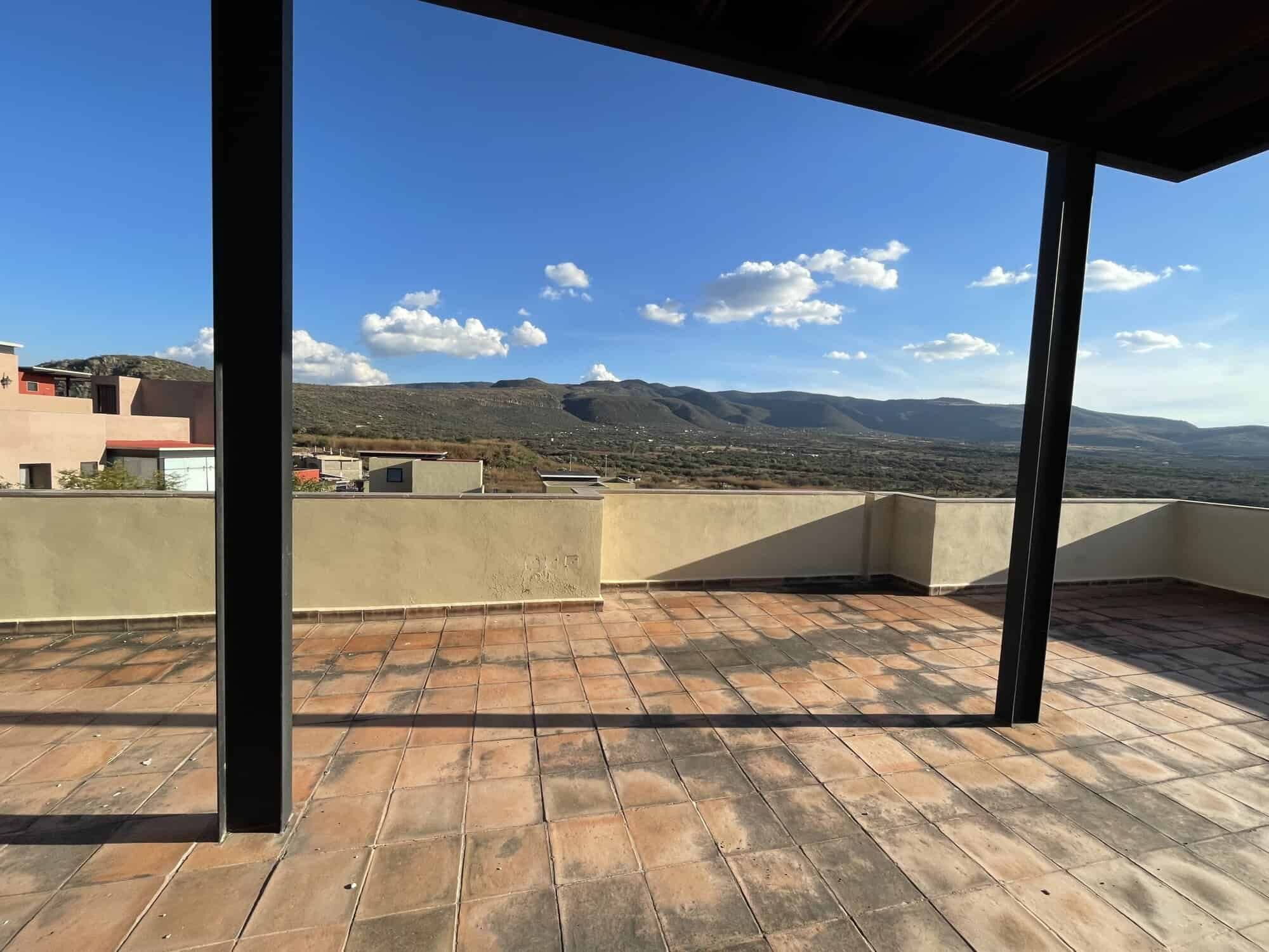 Spacious terrace with panoramic views in a luxury 2-bedroom penthouse in Punta del Cielo, Santa Cruz.
