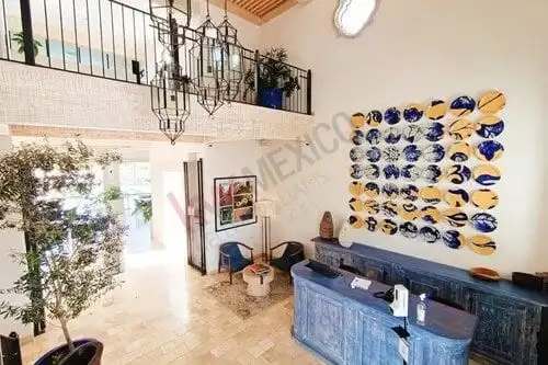 Modern ground-floor condo in La Luminaria, San Miguel de Allende, with stylish decor and spacious li.