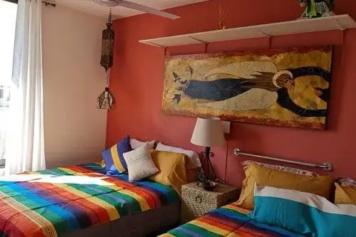 Floor condo with vibrant decor in La Luminaria, San Miguel de Allende.