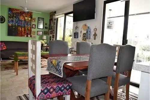 Spacious dining area in a luxury ground-floor condo located in La Luminaria, San Miguel de Allende.