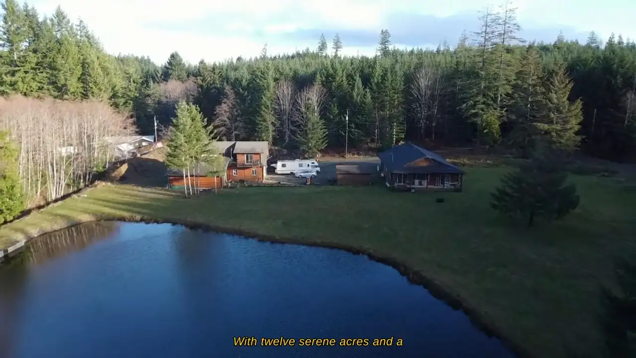 Estate for Sale in Vancouver Island BC Beautiful estate with serene lake and lush forest setting in Vancouver Island, British Columbia.