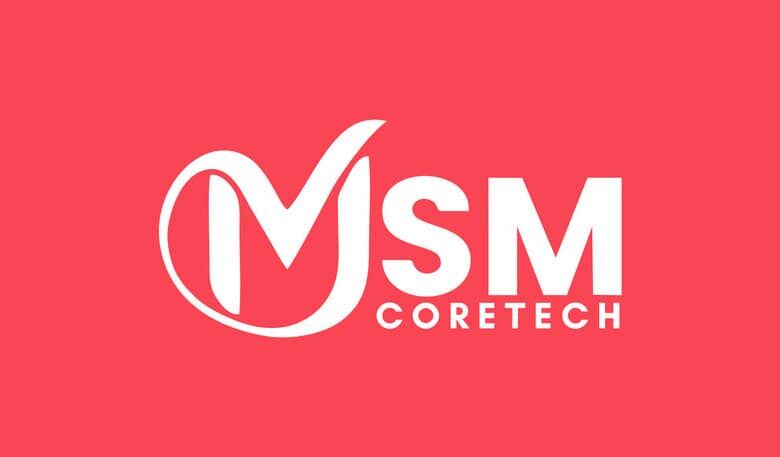 MSM CoreTech logo on a red background, representing technology and innovation.