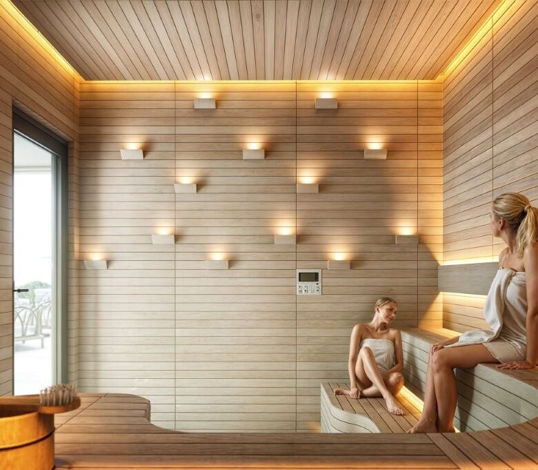 Modern luxury condos in Tijuana with stylish interior design and relaxing sauna facilities.