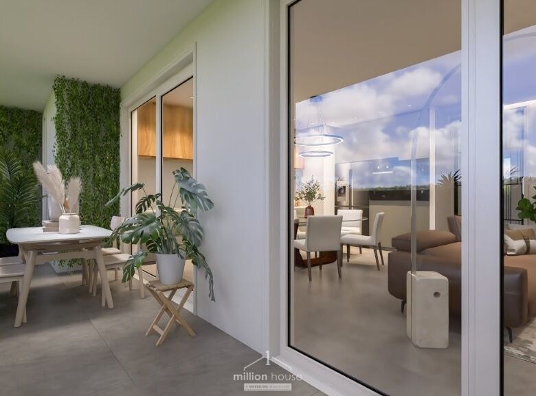 Modern interior of a luxury 3-bedroom apartment in Seregno, Lombardy, featuring stylish decor and sp.