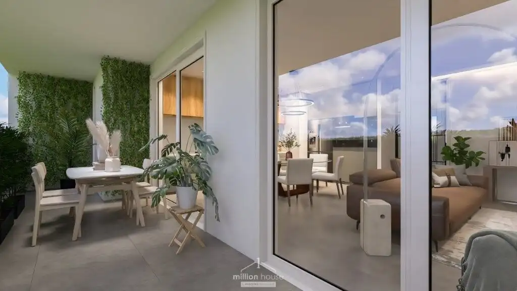 Modern interior of a luxury 3-bedroom apartment in Seregno, Lombardy, featuring stylish decor and sp.