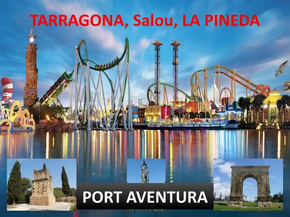 Amusement park in Tarragona, Salou, La Pineda with rides and attractions for all ages.