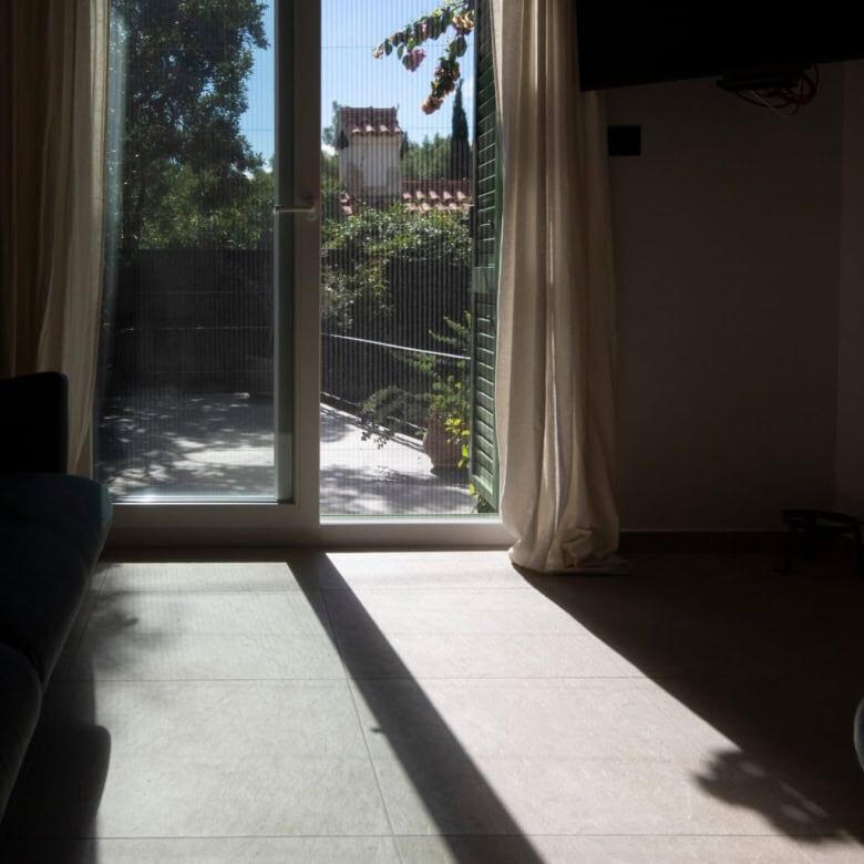 Balcony view from a high single-storey house in Split's upscale neighborhood.