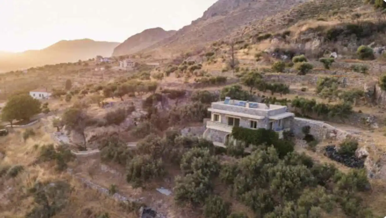 Beautiful stone villa with olive groves in Neapolis Lakonia, Greece.