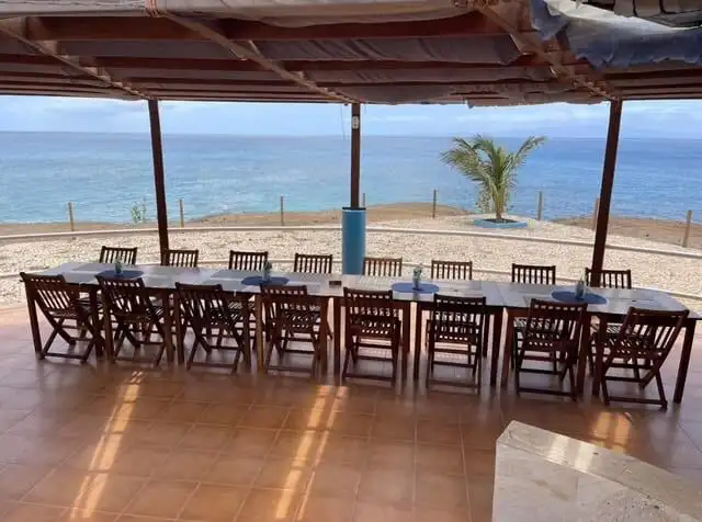 Beachfront restaurant with ocean views in Maio, Cape Verde, ideal for investors and entrepreneurs.