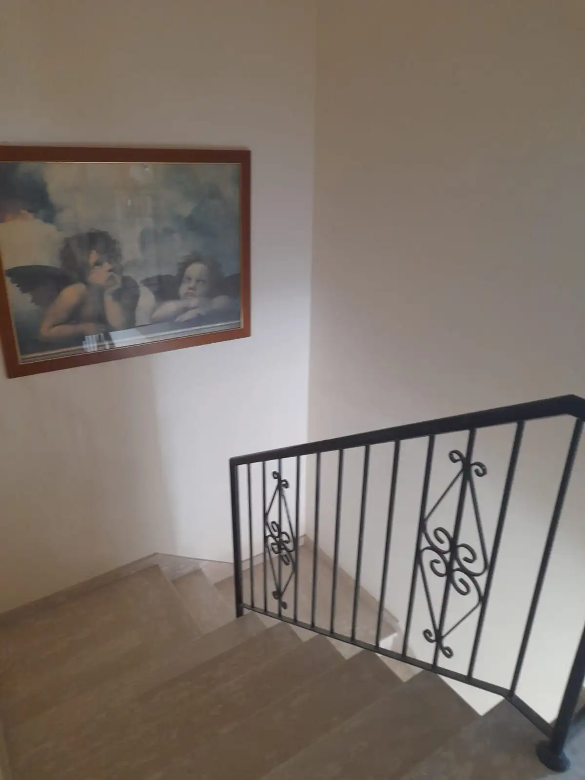 Spacious staircase leading to a beautiful villa in Aradippou, Larnaca, perfect for comfortable livin.
