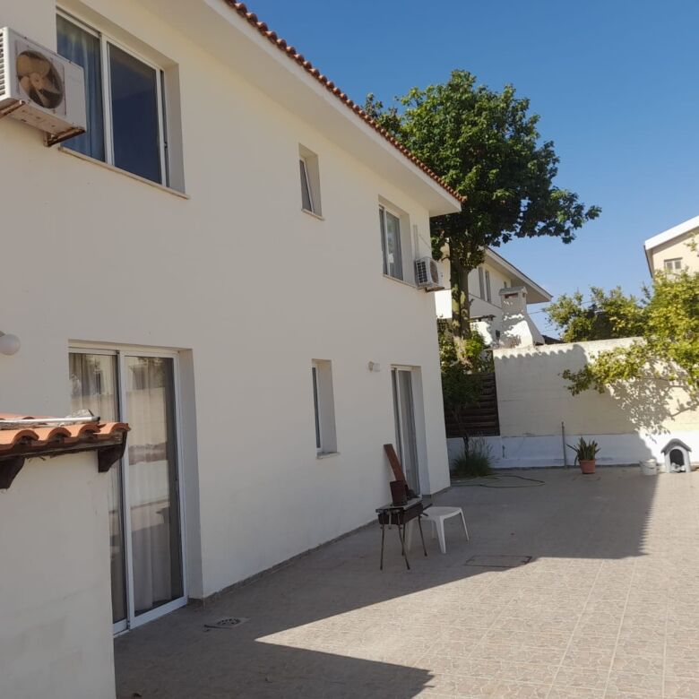 Spacious 4-bedroom villa for sale in Aradippou, Larnaca, featuring a private outdoor area and contem.