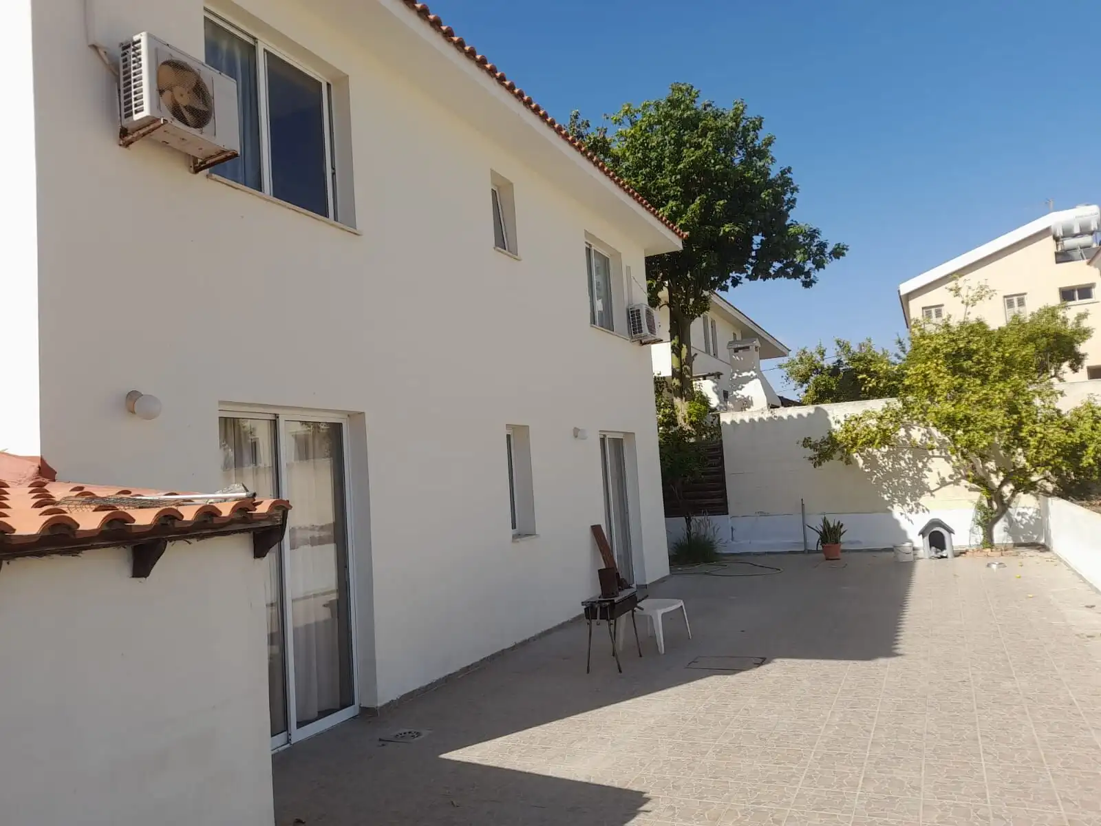 Spacious 4-bedroom villa for sale in Aradippou, Larnaca, featuring a private outdoor area and contem.