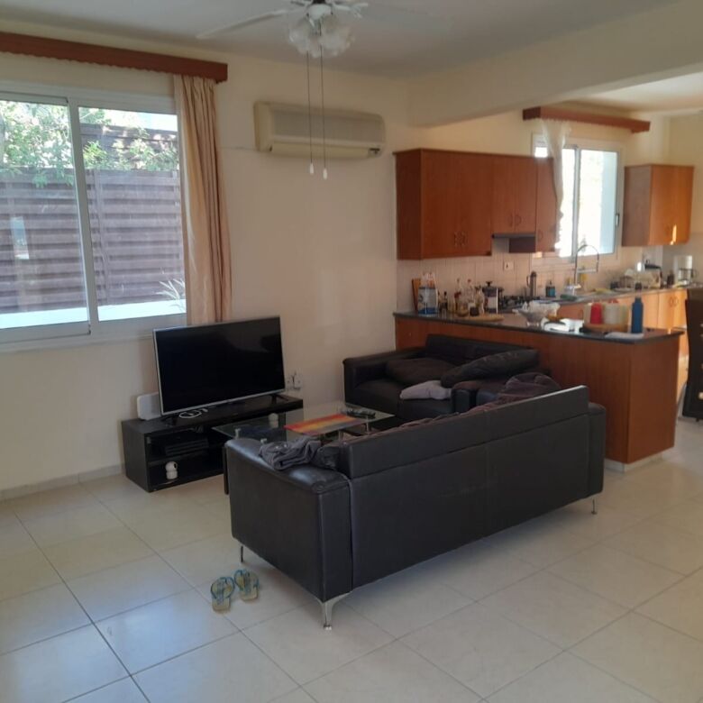 Spacious living room with modern furnishings in a beautiful Aradippou villa. Perfect family home wit.