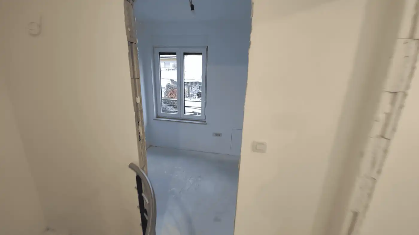 Modern duplex interior in Kvarner near Rijeka for sale Interior view of a high-quality duplex in Kvarner, close to Rijeka, showcasing spacious rooms and la.