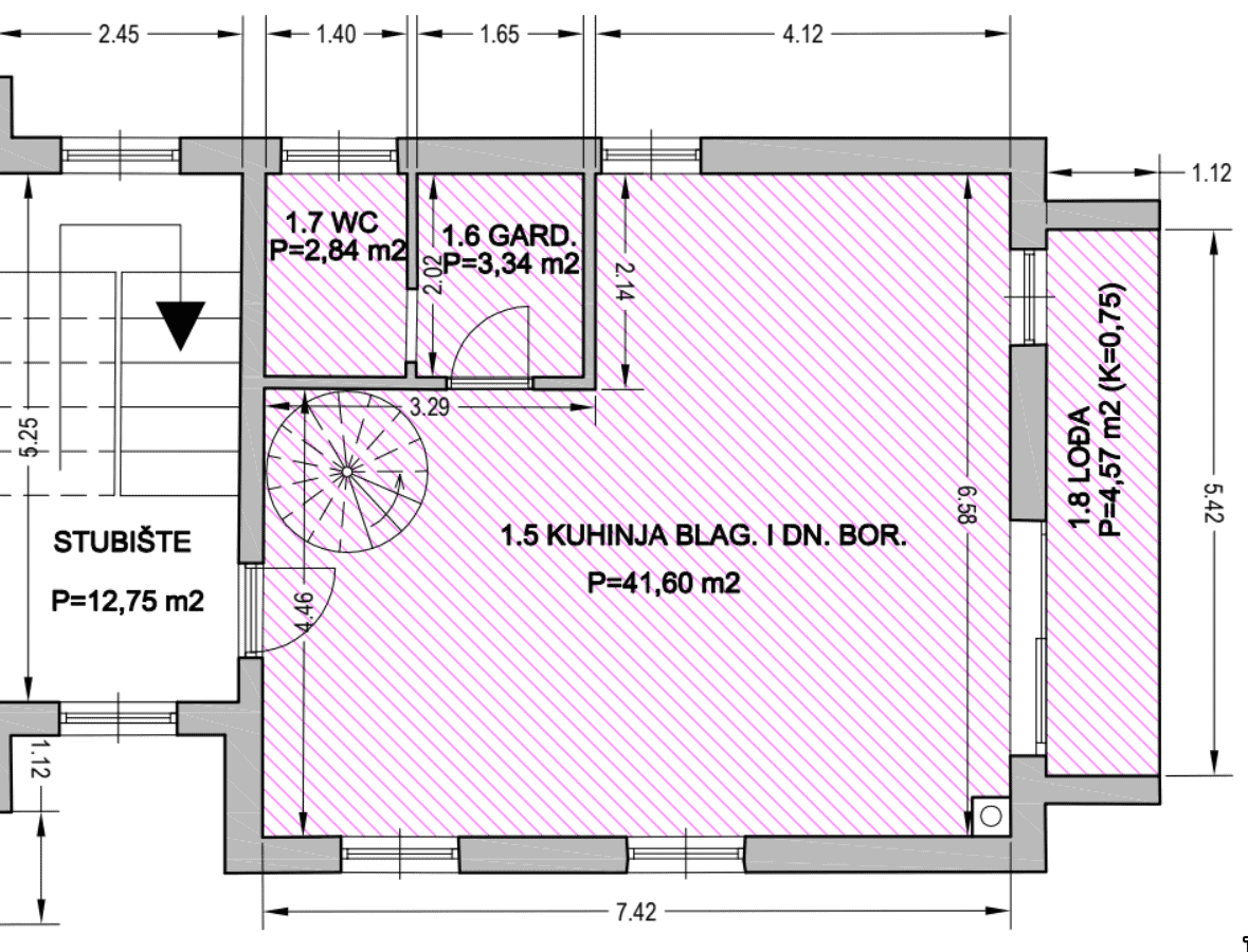 Duplex apartment in Kvarner with modern design, spacious living area, and scenic surroundings near R.