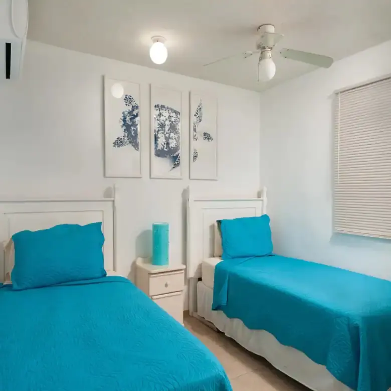 Modern 2-bedroom apartment with bright interiors in St. Lawrence Beach, Christ Church. Perfect for s.