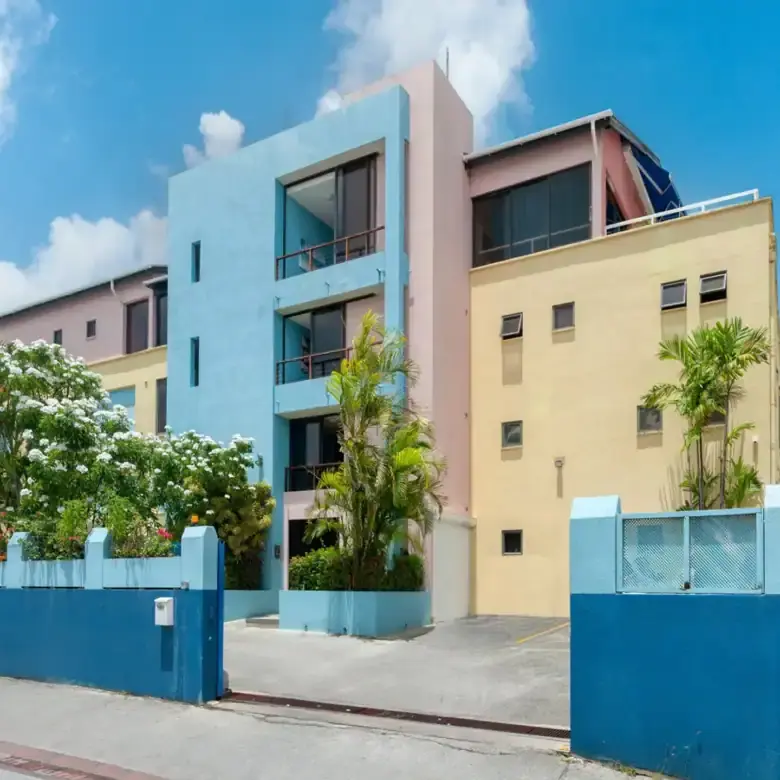 Apartment with modern design and ocean views in St. Lawrence Beach, Christ Church.