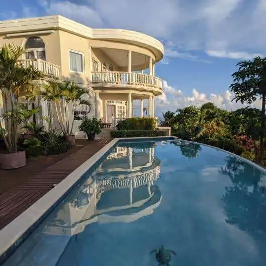 Elegant villa with private pool and panoramic views in Harmony Hall, Prospect, St. Vincent.