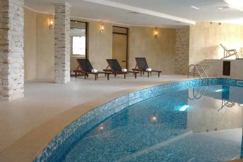 Sea view studio apartment with pool at The Cliff Beach & Spa, Obzor.