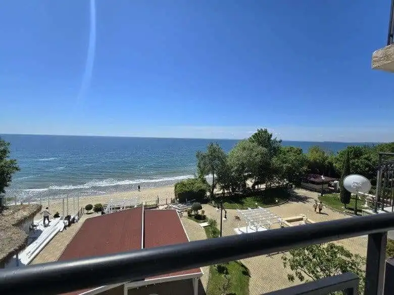 Beachfront apartment with sea views in St. Vlas, Bulgaria.
