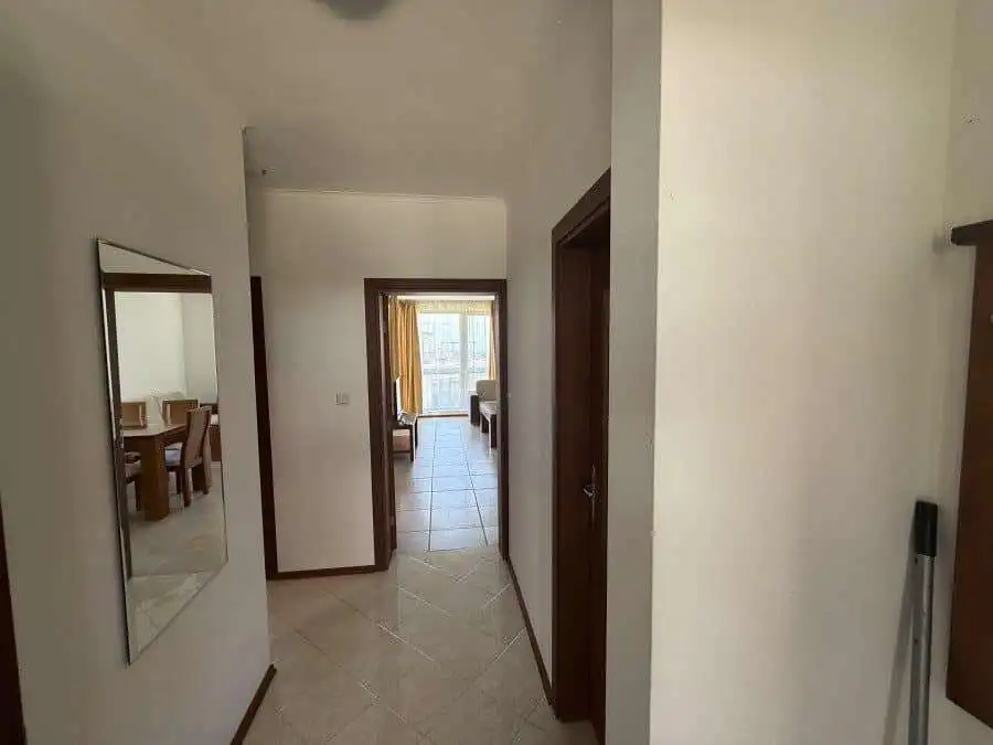 Bright interior view of a 2-bedroom apartment in Bay View Villas, Kosharitsa, Bulgaria, near the sea.