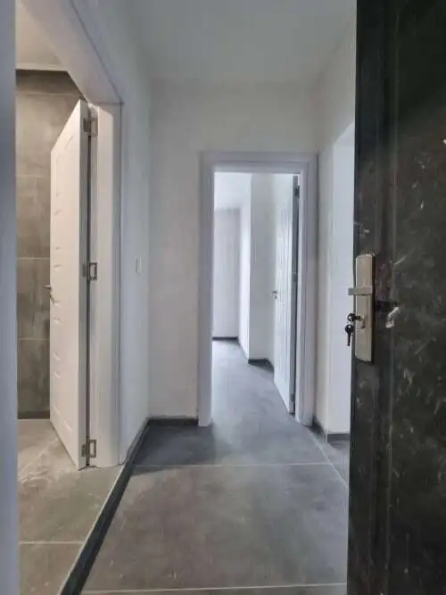 Interior view of a clean, bright hallway in a 1-bedroom apartment near Sunny Beach, Bulgaria.