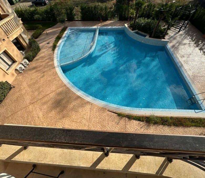 Modern 2-bedroom apartment with pool view in Aphrodite Green, Sunny Beach, just 600m from the beach.