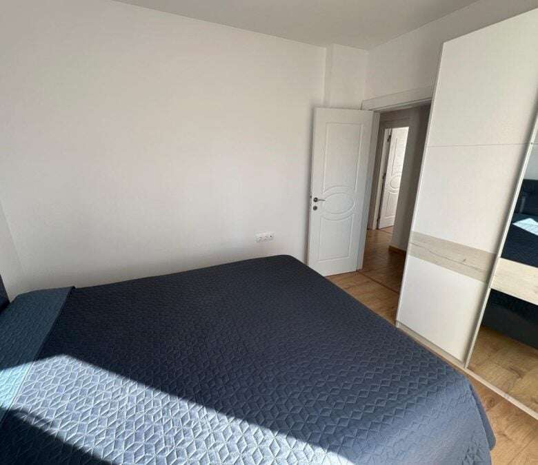 Bright bedroom with pool view in Aphrodite Green, Sunny Beach, 75 sq.m.