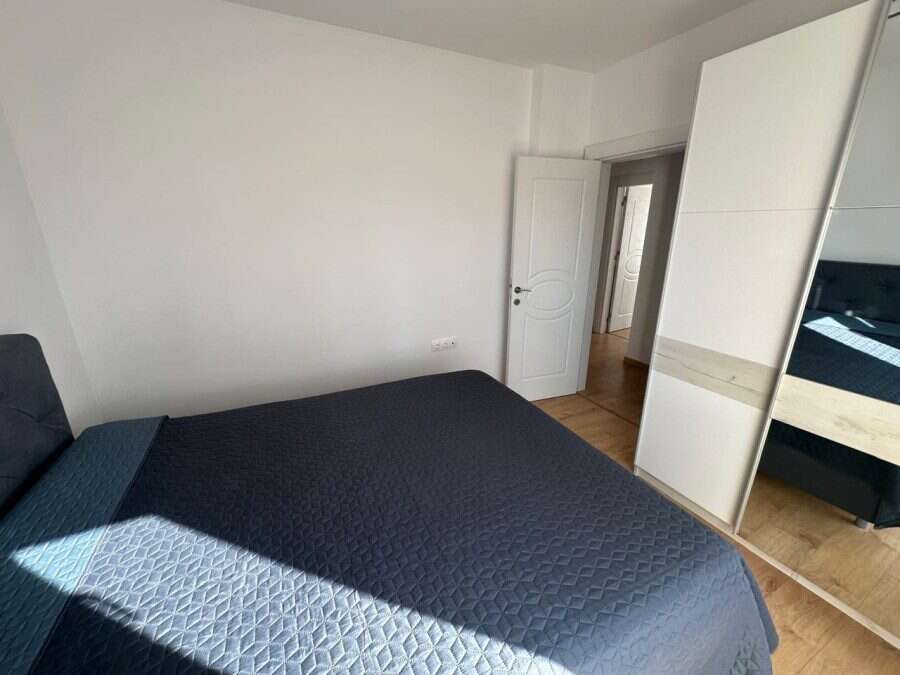 Bright bedroom with pool view in Aphrodite Green, Sunny Beach, 75 sq.m.