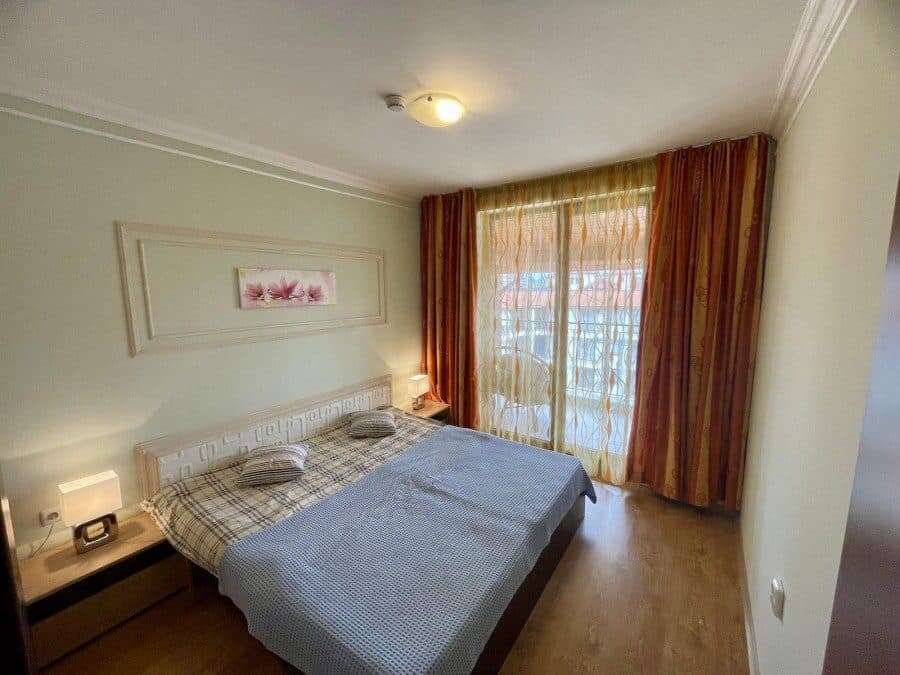 Sea and pool view 2-bedroom apartment in Apollon 8, between Ravda and Nessebar, Bulgaria.