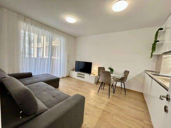 Spacious 52 sq.m. apartment in Aphrodite Green, Sunny Beach, featuring modern interiors and scenic p.