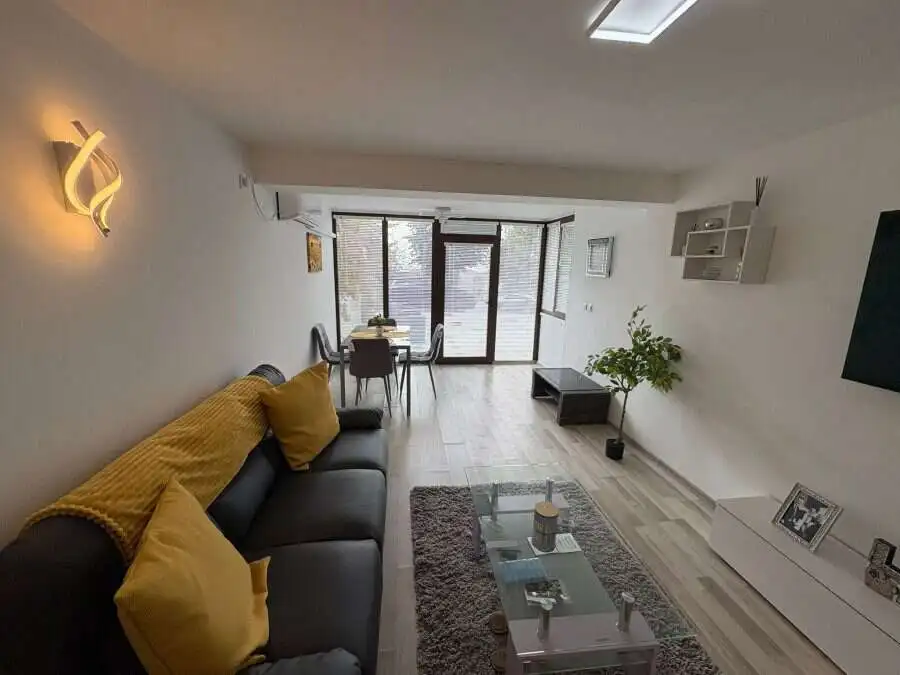 Spacious 83 sq.m. apartment with bright living area, no maintenance fee, and convenient access to ou.