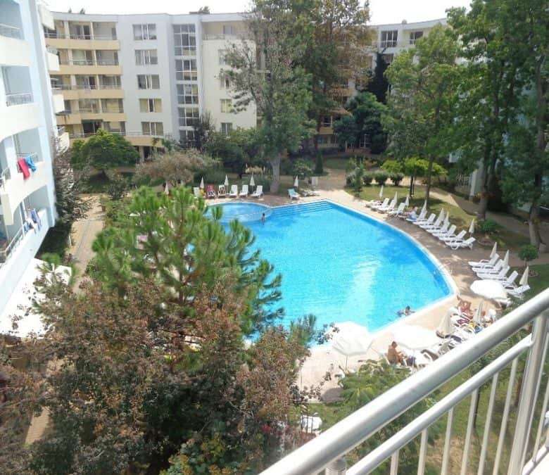 Apartment with pool view, near the sea in Yassen, Sunny Beach, Bulgaria.