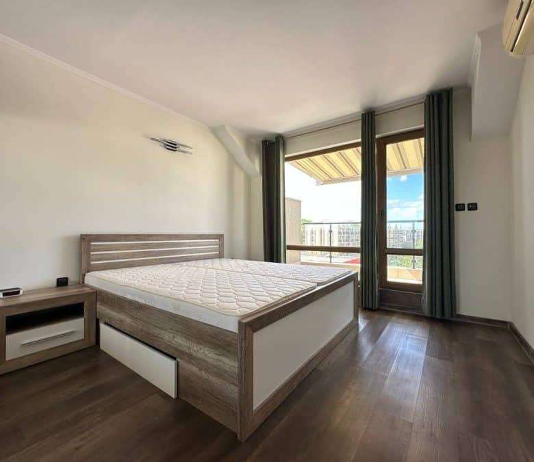 Apartment with balcony and sea view near the beach in Sunny Beach, Bulgaria.