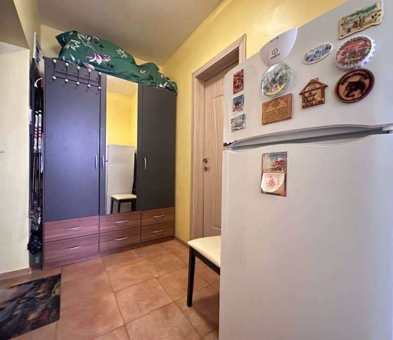 Interior of a 1-bedroom apartment in Nessebar, 300m from the sea, with compact living space and esse.