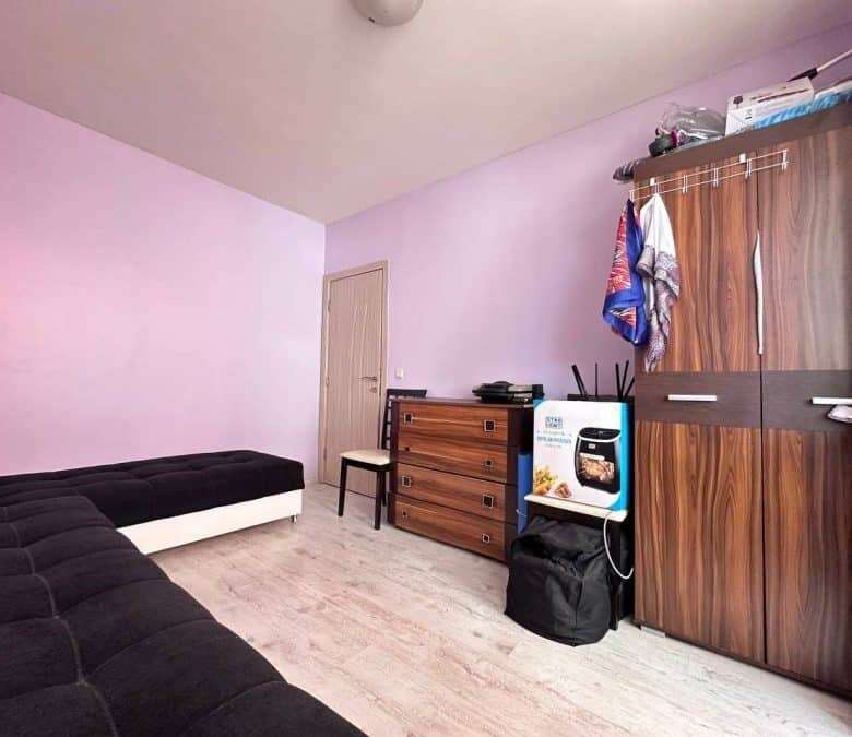 Bright interior of a 1-bedroom apartment, 55 sq.m., located in Nessebar, Cherno More, just 300m from.