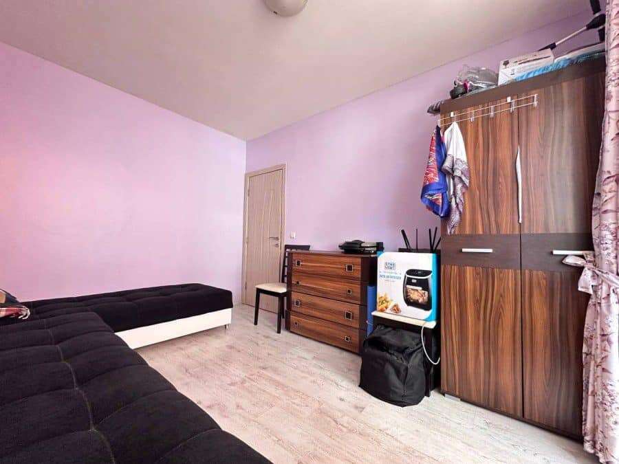 Bright interior of a 1-bedroom apartment, 55 sq.m., located in Nessebar, Cherno More, just 300m from.